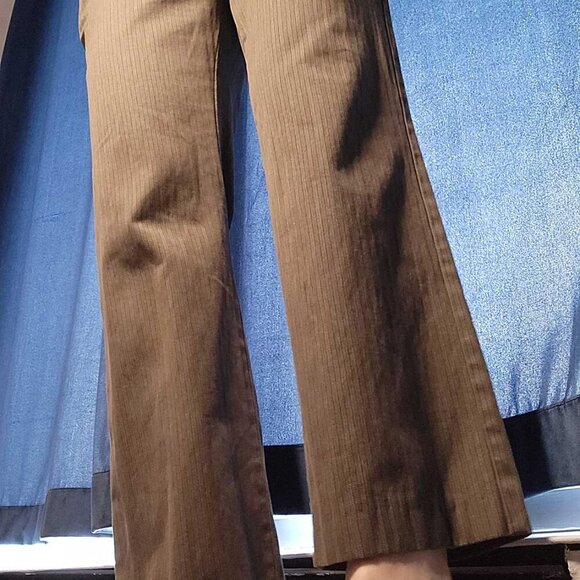 Vintage Drykorn baggy low rise striped brown office pants ✦ officecore ✦ - Picture 10 of 16